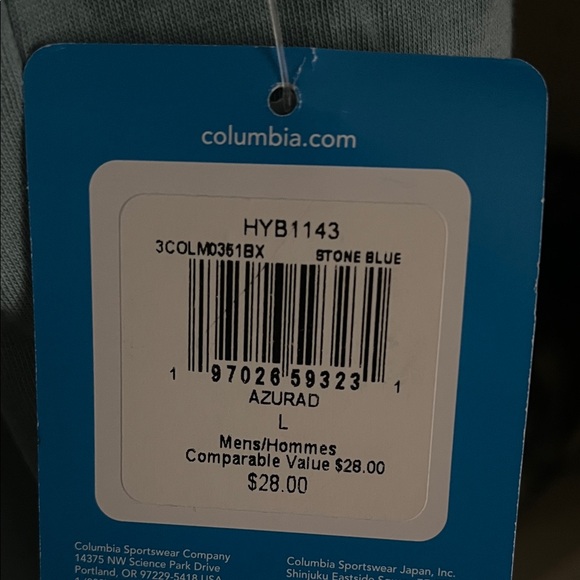 NWT Columbia Men's Size L Light Green Short Sleeve Tee - Picture 7 of 7